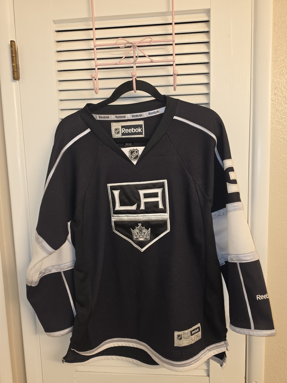 Reebok Los Angeles Kings Jonathan Quick Reebok Premier Jersey Black & White XXL